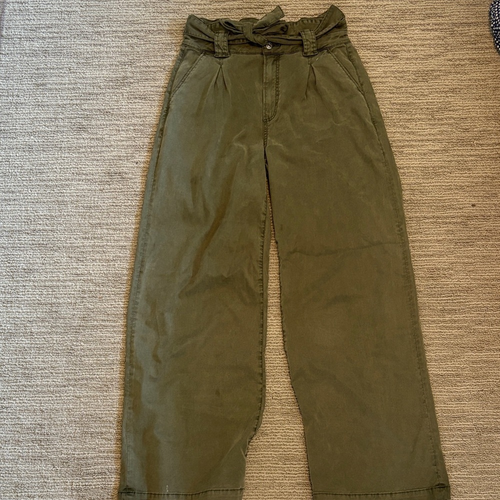 PAIGE Sage Green Trousers
